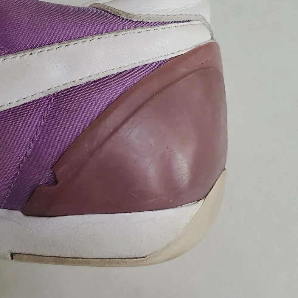 Nike Vintage Classic Sprint Sister Track Shoe Purple White Leather Size 10.5